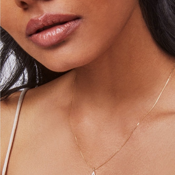 Kendra Scott Diamond Letter A Pendant Necklace in 14k Yellow Gold - Picture 4 of 6